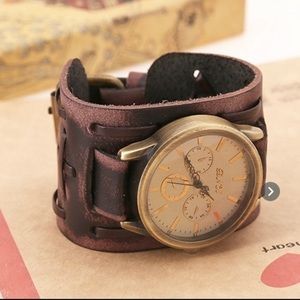 Handmade Vintage Genuine Leather Bracelet/Watch